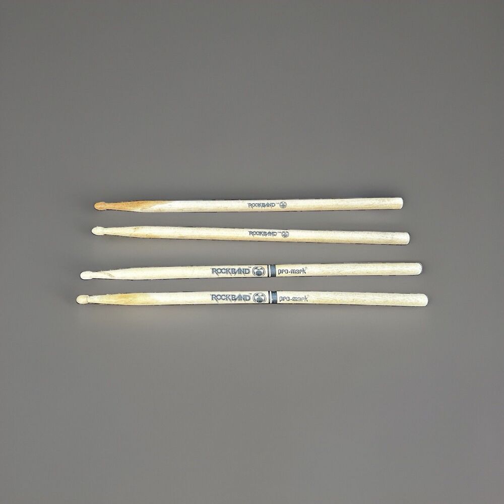 Lot of Drum Sticks 4 PCS RockBand Pro Mark Rock Band Hero Drumsticks